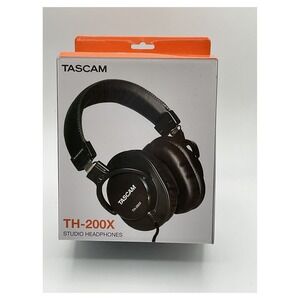 Tascam TH-200X Studio Monitoring Headphones Over-Ear Closed Back Wired Black NEW